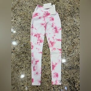 Bombshell Sportswear Pink and White Leggings